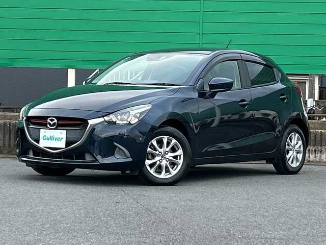 マツダ デミオ XD 茨城県 2015(平27)年 7万km ディープクリスタルブルーマイカ 純正SDナビ/Bluetooth/フルセグTV/バックカメラ/アイドリングストップ/クルーズコントロール/ETC/USB入力端子/横滑り防止装置/衝突軽減システム/オートライト/LEDヘッドライト/コーナーセンサー/純正15インチアルミホイール/純正フロアマット/スマートキー