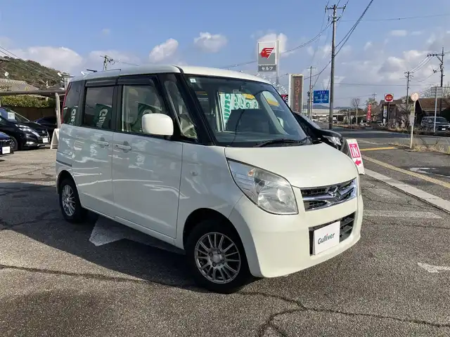 スズキ パレット T 広島県 2011(平23)年 5.1万km パールホワイト ワンオーナー/社外メモリーナビ/フルセグTV・BTオーディオ/社外LEDヘッドライト球/パワースライドドア/バックカメラ/ETC/スマートキー/オールシーズンタイヤ