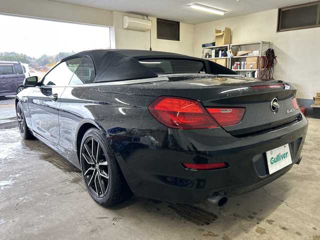 ＢＭＷ ６４０ｉ カブリオレ 千葉県 2013(平25)年 6.6万km 黒 ナビ　バックカメラ　革シート　パワーシート　シートヒーター　エアシート　クルコン　パドルシフト　電動オープン　ミラーＥＴＣ　前後ソナー　オートライト　ＢＢＳ１８インチＡＷ　ブラックグリル