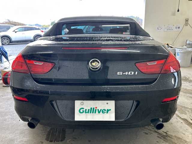 ＢＭＷ ６４０ｉ カブリオレ 千葉県 2013(平25)年 6.6万km 黒 ナビ　バックカメラ　革シート　パワーシート　シートヒーター　エアシート　クルコン　パドルシフト　電動オープン　ミラーＥＴＣ　前後ソナー　オートライト　ＢＢＳ１８インチＡＷ　ブラックグリル