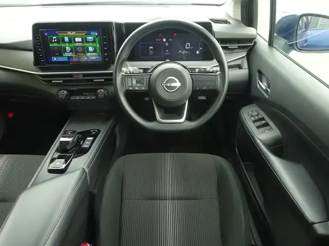 日産 ノート X 静岡県 2022(令4)年 2.3万km オーロラフレアブルーパール ワンオーナー　禁煙車/純正SDナビ/CD/DVD/BT/SD/フルセグTV/バックカメラ/ETC/ナビ連動型前後ドライブレコーダー/全方位運転支援システム/インテリジェントオートライト/LEDヘッドライト/プッシュスタートボタン/スマートキー×2個/純正フロアマット/ドアバイザー