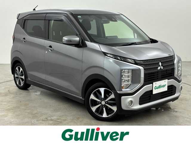 三菱 ｅＫクロス T 福岡県 2019(令1)年 7.3万km チタニウムグレーメタリック 純正９型ナビ（ＢＴ，フルセグＴＶ）　/バックカメラ　/ＥＴＣ　/前方ドラレコ　/コーナーセンサー　/衝突軽減ブレーキ　/レーンキープ　/アイドリングストップ　/シートヒーター　/純正１５インチＡＷ　/ＬＥＤヘッドライト