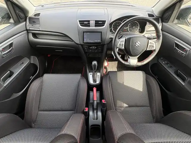 スズキ スイフト スポーツ 徳島県 2014(平26)年 5.1万km プレミアムシルバーメタリック ナビ（CN-R3012）/エアロ（フロント）/クルーズコントロール/ETC/フルセグTV/社外フロアマット/プッシュスタート/スマートキー/パドルシフト/ドアバイザー/USB入力端子