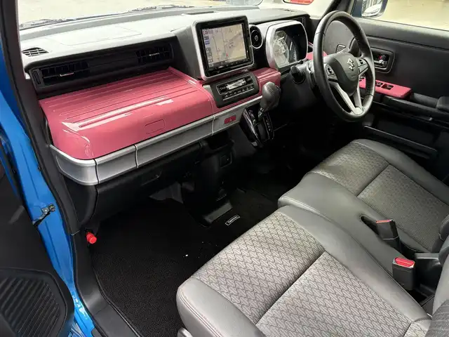 スズキ スペーシア カスタム HYBRID XS ターボ 滋賀県 2020(令2)年 4.4万km ブリスクブルーM 純正8インチナビ/（Bluetooth/フルセグ TV/CD/DVD/SD）/両側パワースライドドア/シートヒーター（D席）/ビルトインETC/ドライブレコーダー/クルーズコントロール/全方位/バックカメラ/LEDライト/レーンンキープアシスト/オートマチックハイビームシステム/衝突軽減ブレーキ/スマートキー/ステアリングリモコン/スペアキー