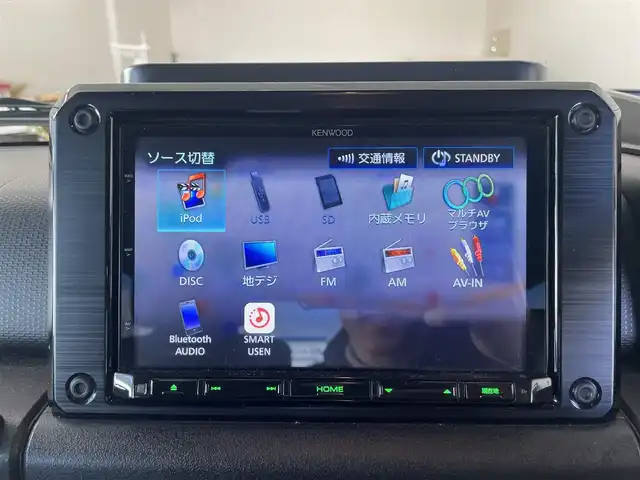 スズキ ジムニー XC 千葉県 2018(平30)年 6万km キネティックイエロー/ブラック スズキセーフティサポート/〇ブレーキサポート/〇誤発信抑制機能/〇車線逸脱防止機能/クルーズコントロール/社外8インチナビ（ケンウッド）/・AM/FM/BTオーディオ/フルセグTV/YOKOHAMA　GEOLANDAR X-AT16インチタイヤ/社外マフラー/IPFオフロードランプ/ルーフキャリア/リアラダー/アルミペダル/ヒルホールドコントロール/ヒルディセントコントロール/ヒーテッドミラー/ヘッドランプウォッシャー/オートライト/ETC/LEDヘッドライト/社外16インチAW/保証書/取扱説明書