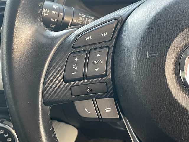 マツダ デミオ XD ツーリング Lパッケージ 岡山県 2014(平26)年 6.8万km ジェットブラックマイカ 登録時走行距離67249km/純正ナビ/フルセグTV(AM/FM/CD/DVD/Bluetooth)/ETC/ヘッドアップディスプレイ/クルーズコントロール/衝突軽減ブレーキ/LEDヘッドライト/パドルシフト/アイドリングストップ/ハーフレザーシート/横滑り防止/オートライト/スマートキー/純正フロアマット/16インチ純正AW/社外レーダー探知機