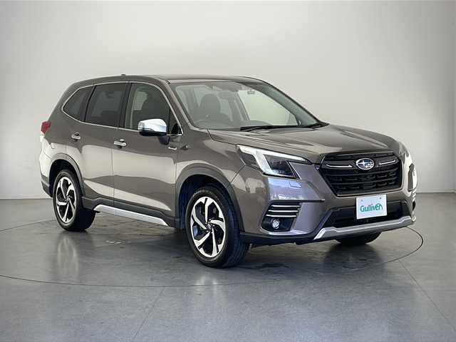 スバル フォレスター ハイブリッド アドバンス 長野県 2023(令5)年 5万km 茶 レンタアップ/4WD/社外メモリナビ&ワンセグTV&CD&DVD&BT/アイサイト/アダプティブクルーズコントロール/レーンキープアシスト/車線逸脱警報/衝突軽減ブレーキ/ブラインドスポットモニター/コーナーセンサー/社外前後ドライブレコーダー/寒冷地仕様/リアフォグランプ/ハーフレザーシート/前席シートヒーター/前席パワーシート/運転席シートメモリ/ステアリングスイッチ/ステアリングヒーター/パドルシフト/サイドカメラ/バックカメラ/ビルトインETC/LEDヘッドライト/オートライト/フロントフォグランプ/電動格納ミラー/ウィンカーミラー/ドアミラーヒーター/電動ホールド/オートビークルホールド/純正18インチAW装着/純正フロアマット/プッシュスタート/スマートキー/スペアキー1本/取扱説明書/保証書