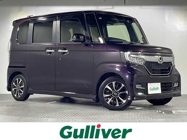 ホンダ Ｎ ＢＯＸ カスタム G L ホンダセンシング 沖縄県 2019(令1)年 5.9万km プレミアムベルベットパープル・パール 禁煙車/純正SDナビ/DVD/CD/SD/BT/フルセグ/バックカメラ/ビルトインETC/ドライブレコーダー/ホンダセンシング/衝突軽減ブレーキ/レーンキープアシスト/アダプティブクルーズコントロール/コーナーセンサー/横滑り防止装置/片側パワースライドドア/LEDヘッドライト/オートライト/純正15インチAW/純正フロアマット/プッシュスタート/スマートキー/スペアキー/取扱説明書有/保証書有