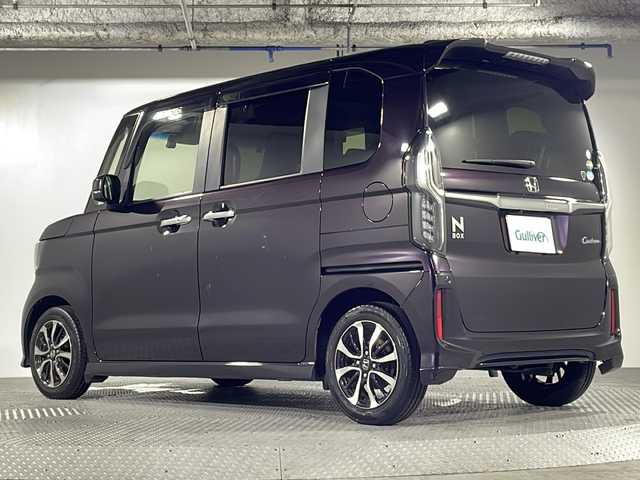 ホンダ Ｎ ＢＯＸ カスタム G L ホンダセンシング 沖縄県 2019(令1)年 5.9万km プレミアムベルベットパープル・パール 禁煙車/純正SDナビ/DVD/CD/SD/BT/フルセグ/バックカメラ/ビルトインETC/ドライブレコーダー/ホンダセンシング/衝突軽減ブレーキ/レーンキープアシスト/アダプティブクルーズコントロール/コーナーセンサー/横滑り防止装置/片側パワースライドドア/LEDヘッドライト/オートライト/純正15インチAW/純正フロアマット/プッシュスタート/スマートキー/スペアキー/取扱説明書有/保証書有