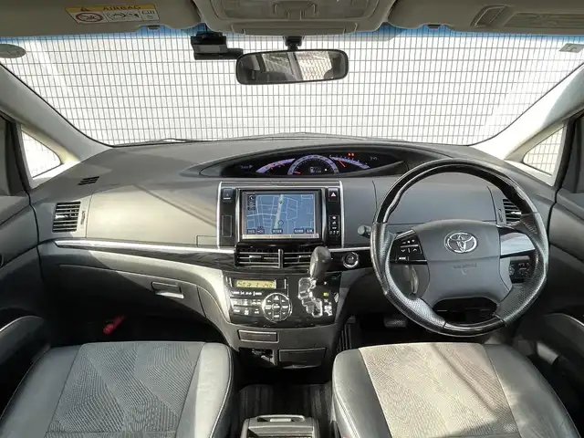 トヨタ エスティマ アエラス プレミアムエディション 千葉県 2015(平27)年 8.4万km ホワイトパールクリスタルシャイン 純正HDDナビゲーション/（CD/DVD/BT/フルセグTV）/バックカメラ/両側パワースライドドア/前後ドライブレコーダー/ビルトインETC/クルーズコントロール/ステアリングスイッチ/運転席パワーシート/ハーフレザーシート/キセノンライト/フォグライト/オートライト/ドアバイザー/電格ミラー/純正フロアマット/純正18インチアルミホイール
