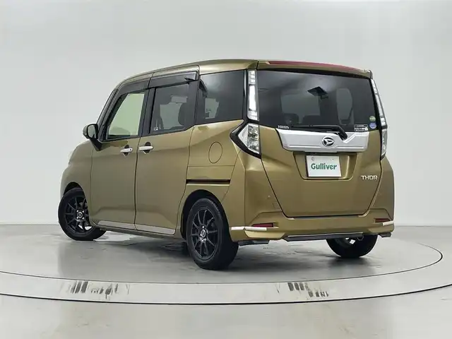 ダイハツ トール カスタムG ターボ SAⅡ 埼玉県 2018(平30)年 9.4万km インペリアルゴールドクリスタルM 両側パワースライドドア/アルパイン9型ナビ/CD/DVD/Bluetooth/フルセグ/全方位カメラ/クルーズコントロール/ドライブレコーダー/ETC/パドルシフト/純正フロアマット/プッシュスタート/スマートキー/スペアキー1本