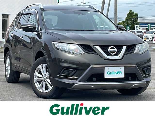 日産 エクストレイル 20X エマージェンシーブレーキ 道央・札幌 2016(平28)年 7.8万km チタニウムカーキ ４WD/純正ディーラーOPナビ/CD/DVD/SD/フルセグ/エマージェンシーブレーキ/横滑り防止装置/レーンキープアシスト/ヒルディセントコントロール/クリアランスソナー/バックカメラ/ETC/アイドリングストップ/ECOMODE/トランスファ切替/前席シートヒーター/カプロンシート/プッシュスタート/スマートキー/ハロゲンヘッドライト/オートライト/電動格納ミラー/ヘッドライトレベライザー/ヒーテッドドアミラー/ウィンカーミラー/フロアマット/ドアバイザー/スペアキー