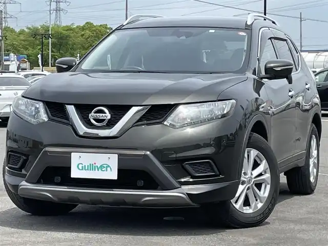 日産 エクストレイル 20X エマージェンシーブレーキ 道央・札幌 2016(平28)年 7.8万km チタニウムカーキ ４WD/純正ディーラーOPナビ/CD/DVD/SD/フルセグ/エマージェンシーブレーキ/横滑り防止装置/レーンキープアシスト/ヒルディセントコントロール/クリアランスソナー/バックカメラ/ETC/アイドリングストップ/ECOMODE/トランスファ切替/前席シートヒーター/カプロンシート/プッシュスタート/スマートキー/ハロゲンヘッドライト/オートライト/電動格納ミラー/ヘッドライトレベライザー/ヒーテッドドアミラー/ウィンカーミラー/フロアマット/ドアバイザー/スペアキー