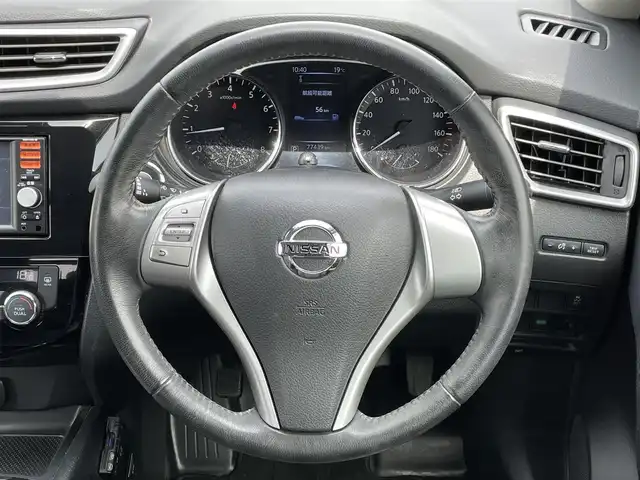 日産 エクストレイル 20X エマージェンシーブレーキ 道央・札幌 2016(平28)年 7.8万km チタニウムカーキ ４WD/純正ディーラーOPナビ/CD/DVD/SD/フルセグ/エマージェンシーブレーキ/横滑り防止装置/レーンキープアシスト/ヒルディセントコントロール/クリアランスソナー/バックカメラ/ETC/アイドリングストップ/ECOMODE/トランスファ切替/前席シートヒーター/カプロンシート/プッシュスタート/スマートキー/ハロゲンヘッドライト/オートライト/電動格納ミラー/ヘッドライトレベライザー/ヒーテッドドアミラー/ウィンカーミラー/フロアマット/ドアバイザー/スペアキー
