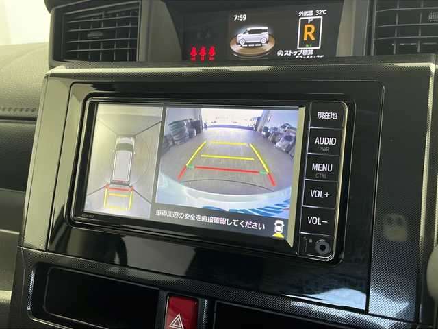 トヨタ ルーミー G 栃木県 2022(令4)年 0.8万km パールホワイトⅢ 純正７インチナビ/（CD/DVD/FM/AM/BT)/バックカメラ/全方位カメラ/衝突被害軽減装置/レーンキープアシスト/横滑り防止装置/アイドリングストップ/パーキングアシスト/前席シートヒーター/両側パワースライドドア/電動格納ミラー/ウインカーミラー/ステアリングリモコン/オートエアコン/プッシュスタート/スマートキー/スペアキー