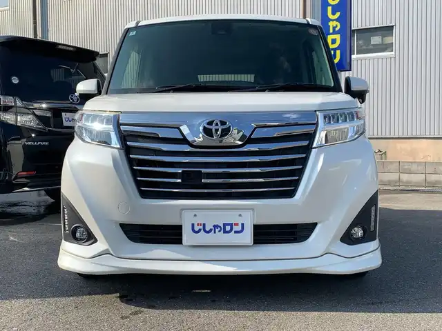 トヨタ ルーミー カスタムG S 福井県 2018(平30)年 9.4万km パールホワイトⅢ (株)IDOMが運営する【じしゃロン福井店】の自社ローン対象車両になります。こちらは現金またはオートローンご利用時の価格です。自社ローンご希望の方は別途その旨お申付け下さい/純正ナビ（CD・DVD・BT接続可）/フルセグテレビ/バックカメラ/ETC/両側パワースライドドア/LEDヘッドライト/純正フロアマット
