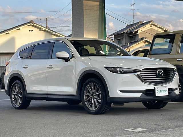 マツダ ＣＸ－８ 25S プロアクティブ 愛媛県 2019(平31)年 12.6万km スノーフレイクホワイトパールマイカ 純正ナビ/・フルセグ/CD/DVD/BT/全方位カメラ/ETC/クルーズコントロール/ステアリングスイッチ/パワーシート/シートヒーター/ステアリングヒーター/ヘッドアップディスプレイ/レーンキープアシスト/スマートキー/プッシュスタート/オートライト/TCS