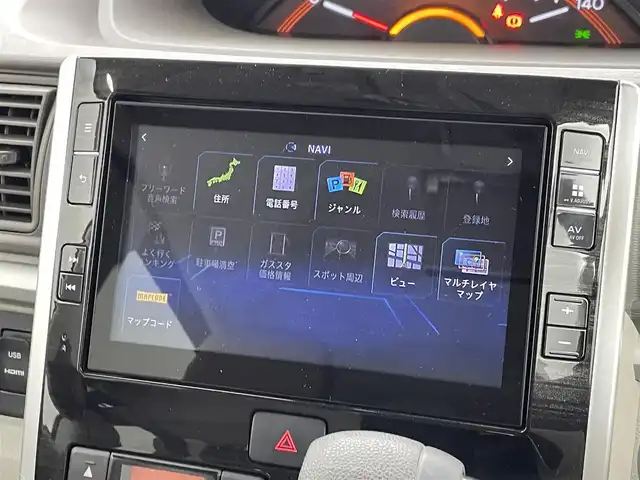 ダイハツ タント X LTD SA Ⅲ 群馬県 2018(平30)年 1.7万km ブラックマイカメタリック 禁煙車　純正８インチメモリナビ　フリップダウンモニター　アラウンドビューカメラ　シートヒーター　両側パワースライドドア　前後ドライブレコ―ダー　デジタルインナーミラー　オートマチックハイビーム