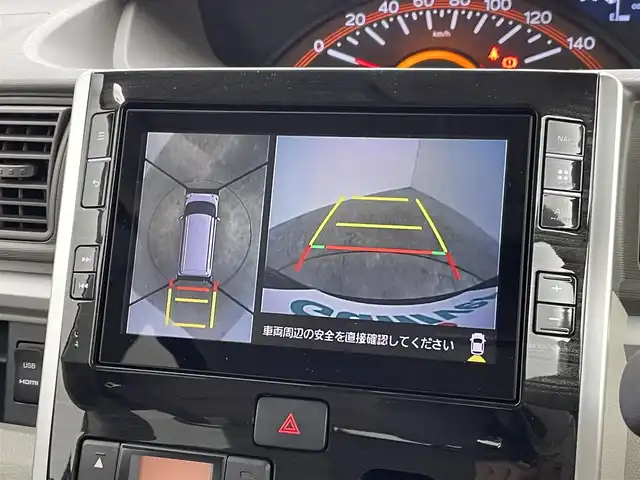 ダイハツ タント X LTD SA Ⅲ 群馬県 2018(平30)年 1.7万km ブラックマイカメタリック 禁煙車　純正８インチメモリナビ　フリップダウンモニター　アラウンドビューカメラ　シートヒーター　両側パワースライドドア　前後ドライブレコ―ダー　デジタルインナーミラー　オートマチックハイビーム