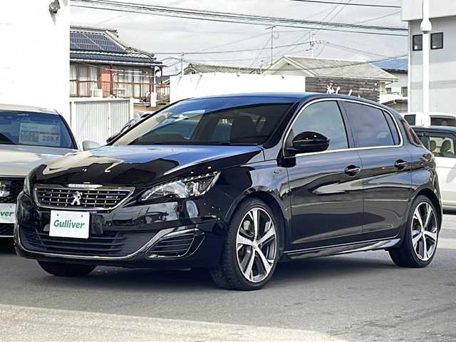 プジョー ３０８ GT ブルーHDi 愛媛県 2016(平28)年 6.3万km 黒 メーカーOPナビ /Bluetooth/AM/FM/DENONスピーカー/パドルシフト/ETC/社外前後ドライブレコーダー【Y-240RD】/ハーフレザーシート/クルーズコントロール/取扱説明書