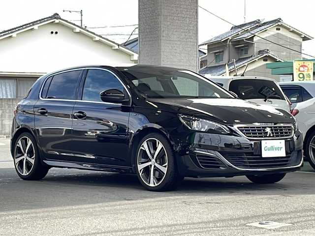 プジョー ３０８ GT ブルーHDi 愛媛県 2016(平28)年 6.3万km 黒 メーカーOPナビ /Bluetooth/AM/FM/DENONスピーカー/パドルシフト/ETC/社外前後ドライブレコーダー【Y-240RD】/ハーフレザーシート/クルーズコントロール/取扱説明書