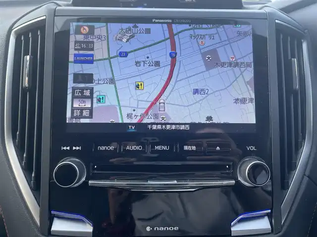 スバル インプレッサ ＸＶ 2．0i－L アイサイト 千葉県 2017(平29)年 1.6万km クールグレーカーキ クリアビューパック【OP】/・デアイサー/・ヒーテッドドアミラー/・撥水加工フロントガラス/・ステアリング連動LEDヘッドランプ/ヘッドランプウォッシャー/アイサイトver3/・プリクラッシュブレーキ/・全車追従機能付クルーズコントロール/・アクティブレーンキープ/・AT誤発進/誤後進抑制機能/・ふらつき警報/・車線逸脱警報/・先行車発進お知らせ機能/X-MODE/SI-DRIVE/純正8インチメモリナビ【CN-LR820D】/・フルセグTV/BT/DVD/USB/AMFM/バックカメラ/ドライブレコーダー/ETC/取扱説明書/スペアキー