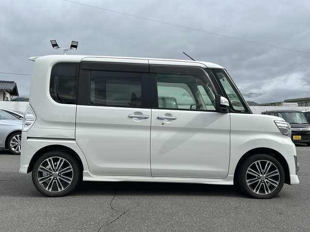ダイハツ タント カスタム RS SA 長野県 2014(平26)年 11.8万km パールホワイトⅢ ・純正ディーラーオプションナビ/(CD/」DVD/Bluetooth/フルセグTV)/・純正フロアマット/・プッシュスタート/・両側パワースライドドア/・純正15インチアルミホイール