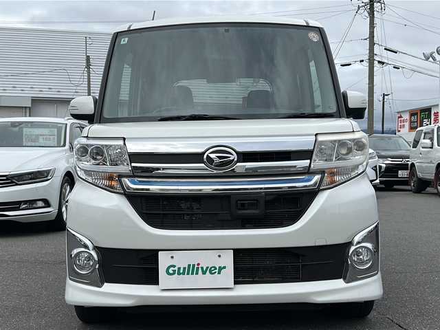ダイハツ タント カスタム RS SA 長野県 2014(平26)年 11.8万km パールホワイトⅢ ・純正ディーラーオプションナビ/(CD/」DVD/Bluetooth/フルセグTV)/・純正フロアマット/・プッシュスタート/・両側パワースライドドア/・純正15インチアルミホイール