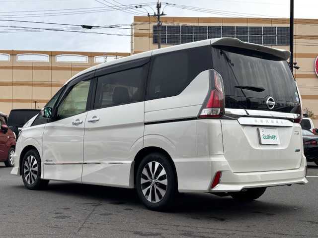 日産 セレナ ハイウェイスター G 宮城県 2017(平29)年 6.1万km ブリリアントホワイトパール 登録時走行距離60703km/純正ナビ/フルセグＴＶ/ＡＭ／ＦＭ／ＨＤＭＩ／ＡＵＸ／Ｂｌｕｅｔｏｏｔｈ/後席モニター/クルーズコントロール/横滑り防止装置/衝突軽減ブレーキ/電動格納ミラー/オートライト/純正アルミホイール/純正フロアマット/プッシュスタート/スマートキー