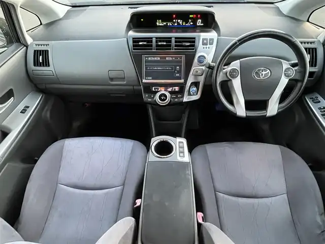 トヨタ プリウス α G 岡山県 2012(平24)年 10.2万km ブラック 登録時走行距離101905km/純正ナビ/地デジTV(Bluetooth/USB/AM/FM/HDD/SD)/バックカメラ/ETC/クルーズコントロール/アイドリングストップ/AAC/オートライト/ヘッドライトウォッシャー/パワーウィンドウ/プッシュスタート/スマートキー