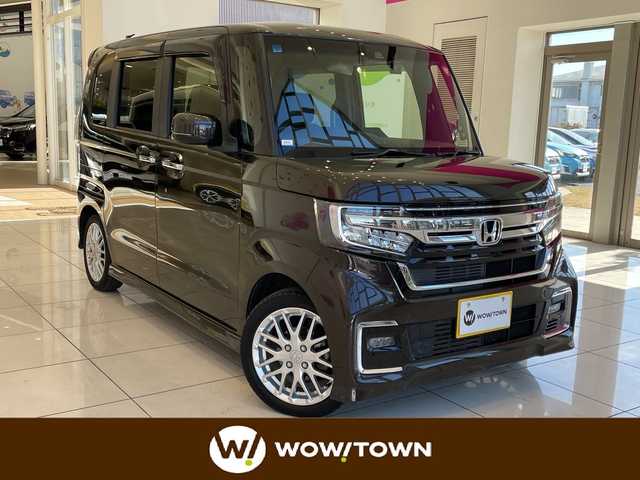 ホンダ Ｎ ＢＯＸ カスタム L ターボ 埼玉県 2021(令3)年 6.8万km プレミアムグラマラスブロンズP ホンダセンシング/純正メモリーナビ/　　CD/DVD/BT/フルセグ/バックカメラ/両側パワースライドドア/レーダークルーズコントロール/LEDオートライト/ハーフレザーシート/純正15インチアルミホイール/パドルシフト/社外ETC