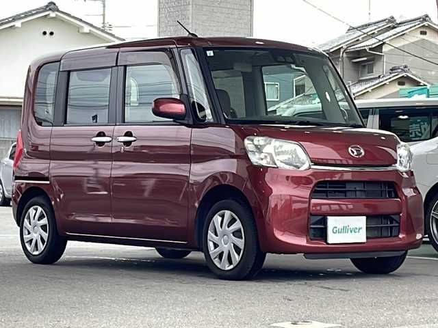 ダイハツ タント X SA Ⅲ 愛媛県 2017(平29)年 4.5万km ファイアークォーツレッドM ワンオーナー/純正ナビ/・Bluetooth/・フルセグTV/・バックカメラ/・DVD再生/片側スライドドア/ETC/ドライブレコーダー/Wエアバック/スマートキー/・スペアキー/プッシュスタート/アイドリングストップ/ハロゲンヘッドライト/USB端子/オートライト/ISO FIX/ドアバイザー/純正フロアマット