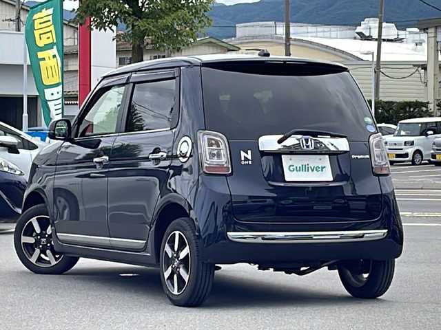 ホンダ Ｎ ＯＮＥ プレミアム 長野県 2018(平30)年 3.5万km ミッドナイトブルービームM 純正ディスプレイオーディオ【WX-171C】/（CD/FM/AM/ワンセグTV）/バックカメラ/クルーズコントロール/革巻きステアリング/ステアリングスイッチ/シートヒーター（D・N席）/ビルトインＥＴＣ/ハーフレザーシート/フォグランプ/オートライト/電動格納ミラー/純正フロアマット/純正１４インチAW/スマートキー/Pスタート/ドアバイザー
