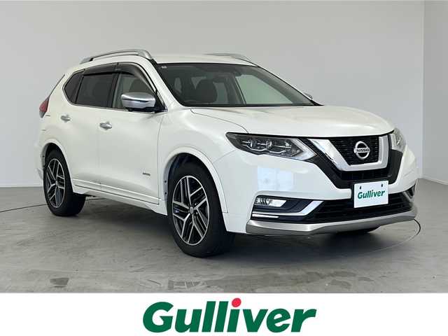 日産 エクストレイル ハイブリッド モード・プレミア 愛知県 2017(平29)年 8.8万km ブリリアントホワイトパール 登録時87576km/純正ナビ/フルセグテレビ/Bluetooth/ETC/純正ドライブレコーダー/ルーフレール/パワーバックドア/クルーズコントロール/全方位カメラ/デジタルインナーミラー/プロパイロット/プッシュスタート/スマートキー/スペアキー/シートヒーター/レザーシート