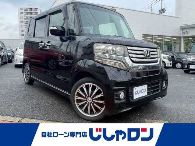 ホンダ Ｎ ＢＯＸ カスタム G ターボパッケージ 福岡県 2012(平24)年 10.4万km クリスタルブラックパール (株)IDOMが運営する【じしゃロン八幡西店】の自社ローン専用車両になります。こちらは現金またはオートローンご利用時の価格です。自社ローンご希望の方は別途その旨お申付け下さい/メモリーナビ(BT/CD/DVD)/バックカメラ/両側パワースライドドア/ETC/ステアリングスイッチ/純正15インチアルミホイール/ウィンカーミラー/プッシュスタート