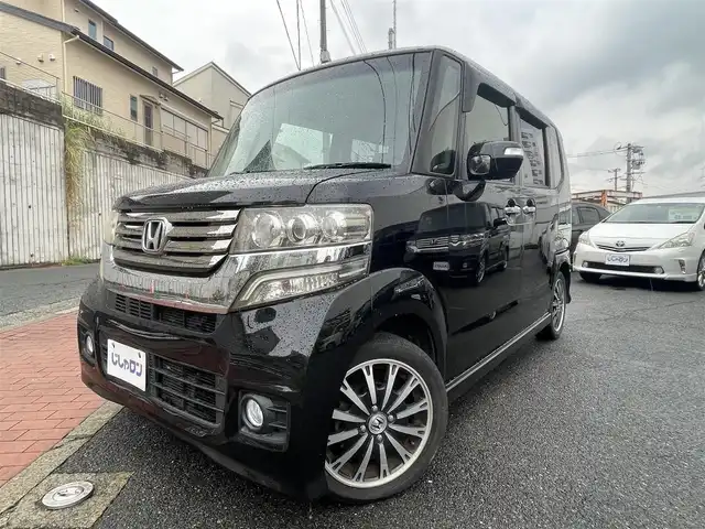 ホンダ Ｎ ＢＯＸ カスタム G ターボパッケージ 福岡県 2012(平24)年 10.4万km クリスタルブラックパール (株)IDOMが運営する【じしゃロン八幡西店】の自社ローン専用車両になります。こちらは現金またはオートローンご利用時の価格です。自社ローンご希望の方は別途その旨お申付け下さい/メモリーナビ(BT/CD/DVD)/バックカメラ/両側パワースライドドア/ETC/ステアリングスイッチ/純正15インチアルミホイール/ウィンカーミラー/プッシュスタート