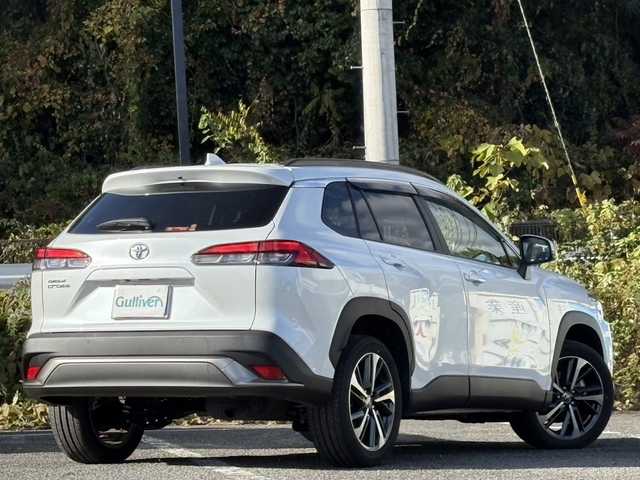 トヨタ カローラ クロス Z 大分県 2025(令7)年 0.2万km プラチナホワイトパールマイカ ワンオーナー /純正メモリーナビ/フルセグ /Bluetooth/純正LEDヘッドライト/オートライトコントロール/オートハイビームアシスト/ハーフレザーシート/パワーシート/シートヒーター/アダプティブクルーズコントロール/レーンキプアシスト/トヨタセーフティセンス/スマートキー/エンジンプッシュスタート/純正18インチアルミホイール
