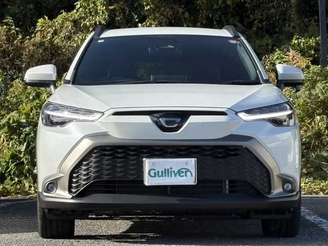 トヨタ カローラ クロス Z 大分県 2025(令7)年 0.2万km プラチナホワイトパールマイカ ワンオーナー /純正メモリーナビ/フルセグ /Bluetooth/純正LEDヘッドライト/オートライトコントロール/オートハイビームアシスト/ハーフレザーシート/パワーシート/シートヒーター/アダプティブクルーズコントロール/レーンキプアシスト/トヨタセーフティセンス/スマートキー/エンジンプッシュスタート/純正18インチアルミホイール