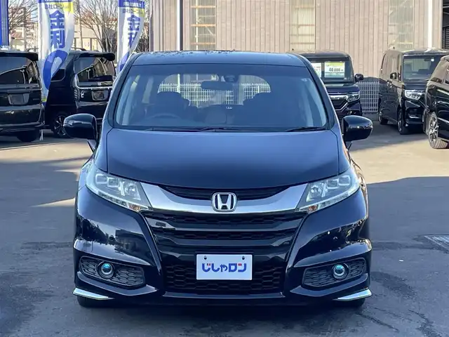 ホンダ オデッセイ アブソルート 20thアニバーサリー 宮城県 2015(平27)年 13.1万km プレミアムヴィーナスブラックP (株)IDOMが運営する【じしゃロン仙台店】の自社ローン対象車両になります。こちらは現金ご利用時の価格です。自社ローンご希望の方は別途その旨お申付け下さい。/両側パワースライドドア/ハーフレザー/SDナビ/フルセグ/Bluetooth/CD/DVD/バックカメラ/クルコン/ETC/パワーシート/クリアランスソナー/LEDヘッドライト