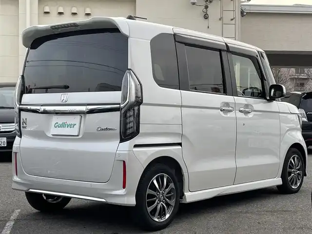 ホンダ Ｎ ＢＯＸ カスタム L 兵庫県 2022(令4)年 1.3万km プラチナホワイトパール 純正SDナビ/フルセグTV/バックカメラ/BlueTooth/スマートキー×２/両側パワースライドドア/ビルドインETC/電動パーキング/ブレーキホールド/前席シートヒーター/前後ドライブレコーダー/追従式クルーズコントロール/ISOFX対応