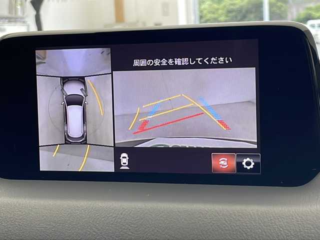 マツダ ＣＸ－８ XD プロアクティブ 千葉県 2018(平30)年 2.3万km ジェットブラックマイカ 衝突被害軽減システム/レーンキープアシスト/コーナーセンサー（前後）/レーダークルーズコントロール/ブラインドスポットモニター/社外フリップダウンモニター/純正SDナビ/　（Bluetooth/CD/DVD/USB/フルセグTV/AUX）/全方位カメラ/純正ビルトインETC/パワーシート（D席）/シートヒーター（D/N席）/MTモード付AT/パワーステアリング/ステアリングヒーター/パワーウィンドウ/アイドリングストップ/純正フロアマット/オートライト/LEDヘッドライト/純正19インチアルミホイール