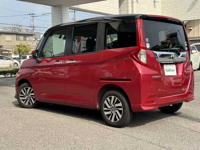 トヨタ ルーミー カスタムG S 愛知県 2018(平30)年 4.5万km ブラックマイカ/マゼンダベリーメタリック 純正SDナビ/フルセグTV/DVD再生/AM/FM/Bluetooth接続/純正ドライブレコーダー/クルーズコントロール/ETCビルトイン/バックカメラ/コーナーセンサー/ウォークスルー/両側パワースライドドア/純正アルミホイール/純正フロアマット/ABS/横滑り防止装置/レーンキープアシスト/衝突被害軽減システム/LEDオートライト/LEDオートハイビーム/電動格納式ミラー/フォグランプ/スマートキー/スペアキー/保証書/取扱説明書