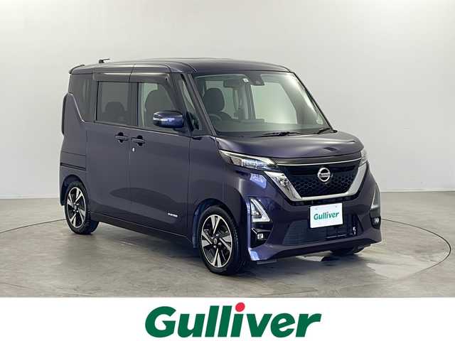 日産 ルークス HWS Gターボ プロパイロットED 栃木県 2021(令3)年 5.1万km アメジストパープル プロパイロット/ターボ/エマージェンシーブレーキ/レーンキープアシスト/アラウンドビューモニター/先行車発進お知らせ/両側電動スライドドア/ハンズフリーオートスライドドア/電動パーキング/ステアリングスイッチ/純正マット/ドアバイザー/保証書/取扱説明書