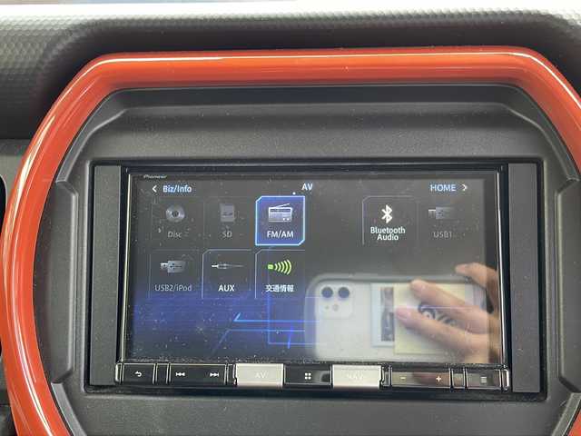 スズキ ハスラー HYBRID G 沖縄県 2021(令3)年 8万km バーミリオンオレンジ/ガンメタリック2トーン ハイブリッド　/コーナーセンサー　/バックカメラ　/エンジンスタートボタン　/パワーウインドウ　/パワーステアリング　/スマートキー　/Ｂｌｕｅｔｏｏｔｈ　/ＥＴＣ　/ＤＶＤ　/シートヒーター