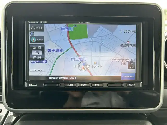 スズキ スペーシア カスタム HYBRID GS 三重県 2020(令2)年 5.7万km ピュアホワイトP 登録時56/200km/社外ナビ（ＦＭ／ＡＭ／ＣＤ／Ｂｌｕｅｔｏｏｔｈ／ワンセグＴＶ）/バックカメラ/ドライブレコーダー/ＥＴＣ/シートヒーター/レーダークルーズコントロール/片側Ｐスライドドア/禁煙車/パーキングアシスト/レーンキープアシスト/プリクラッシュ/横滑り防止装置/盗難防止装置/ハンズフリー/プッシュスタート/ベンチシート/フォグランプ(LED)/AUTOライト(LED)/電格ミラー