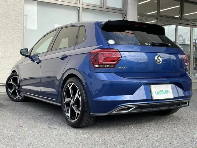 フォルクスワーゲン ポロ TSI Rライン 大阪府 2019(令1)年 3.8万km リーフブルーメタリック ワンオーナー/衝突被害軽減ブレーキ/レーダークルーズコントロール/ブラインドスポットモニタ/純正ナビ フルセグTV CD DVD BT/バックカメラ/コーナーセンサー/スマートキー 2個/前後ドラレコ/2.0ETC/フロントスポイラー/17インチ アルミホイール/パーキングアシスト/パドルシフト/LEDオートヘッドライト/前後フォグライト/W サイド カーテン エアバッグ/保証書 ナビ取説/禁煙車