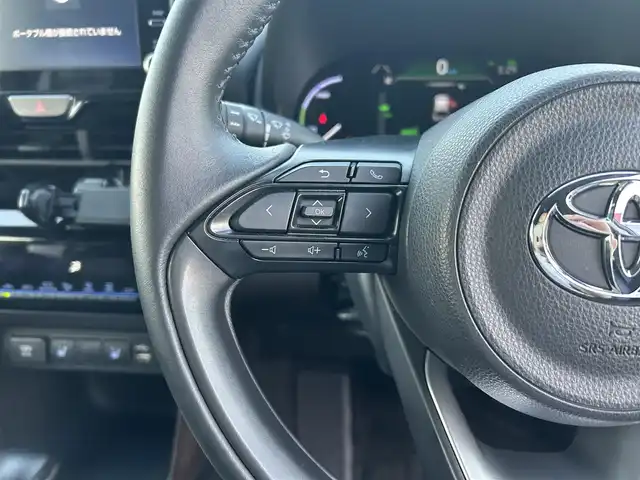 トヨタ ヤリスクロス ハイブリッド Z 栃木県 2021(令3)年 5.9万km ブラックマイカ トヨタセーフティセンス/・プリクラッシュセーフティ/・レーントレーシングアシスト/・オートマチック杯ビーム/・レーダークルーズコントロール/・ロードサインアシスト/・パーキングブレーキサポート/・クリアランスソナー/モデリスタエアロ/純正8インチディスプレイオーディオ/・BT/USB/AM.FM/・Applecarplay/Androidauto/バックカメラ/ETC/前後ドライブレコーダー/ハーフレザーシート（革調シートカバーあり）/D席パワーシート/D/N席シートヒーター/USBポート/電動パーキングブレーキ/オートホールド/ドアハンドルガーニッシュ/スマートキー×２/プッシュスタート/革巻きステアリング/ステアリングスイッチ/LEDヘッドライト/オートライト/純正ホイール積込/社外18インチAW/フロアマット/ドアバイザー/横滑り防止システム/電動格納ウィンカーミラー