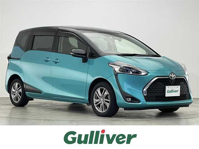 トヨタ シエンタ ファンベースG クエロ 滋賀県 2020(令2)年 3.6万km ブラックマイカ/ラディアントグリーンメタリック 2トーン 禁煙車/純正9型ナビ/（CD/DVD/Bluetooth/フルセグTV)/パノラミックビューモニター/ビルトインETC/前方ドラレコ/両側パワースライドドア/ハーフレザーシート/クリアランスソナー/LEDヘッドライト/オートライト/トヨタセーフティセンス/　・オートハイビーム/　・プリクラッシュセーフティ/　・レーンディパーチャーアラート/　・先行車発進告知機能/プッシュスタート/スマートキー