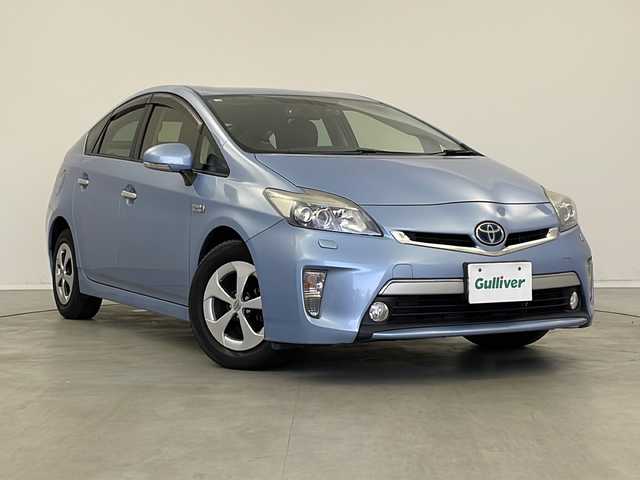 トヨタ プリウス ＰＨＶ G レザーパッケージ 新潟県 2012(平24)年 10.9万km トゥルーブルーマイカメタリック 禁煙車/純正HDDナビ/　(フルセグテレビ/DVD/CD/SD/Bluetooth)/プラグインハイブリッド/エンジンスターター/純正ビルトインETC/社外前方ドライブレコーダー/追従走行クルーズコントロール/前席シートヒーター/レザーシート/運転席パワーシート/革巻きステアリング/ステアリングスイッチ/ウィンカーミラー/LEDオートライト/フォグランプ/バックカメラ/プッシュスタート/スペアキー/純正アルミホイール/保証書/取扱説明書