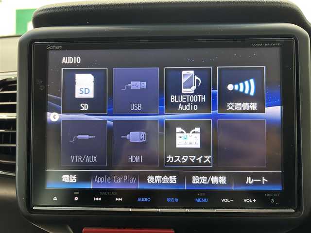ホンダ Ｎ ＢＯＸ カスタム G Lパッケージ 鹿児島県 2016(平28)年 8.9万km ブリリアントスポーティブルーメタリック2トーン 禁煙車/純正ナビ（VXM-165VFEi）/バックカメラ/フルセグTV（テレビキャンセラー付き）/片側パワースライドドア/前後ドライブレコーダー（DRC-３２M）/ビルトインETC/アイドリングストップ/純正フロアマット/後席ロール式サンシェード/後席バックテーブル/電格ミラー/パワーステアリング/パワーウィンドウ/キセノンヘッドライト/オートライト/衝突被害軽減システム/横滑り防止装置/盗難防止装置